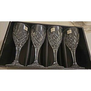 Royal Doulton Crystal Wine Glasses, Set of 4, Brand New Goblets